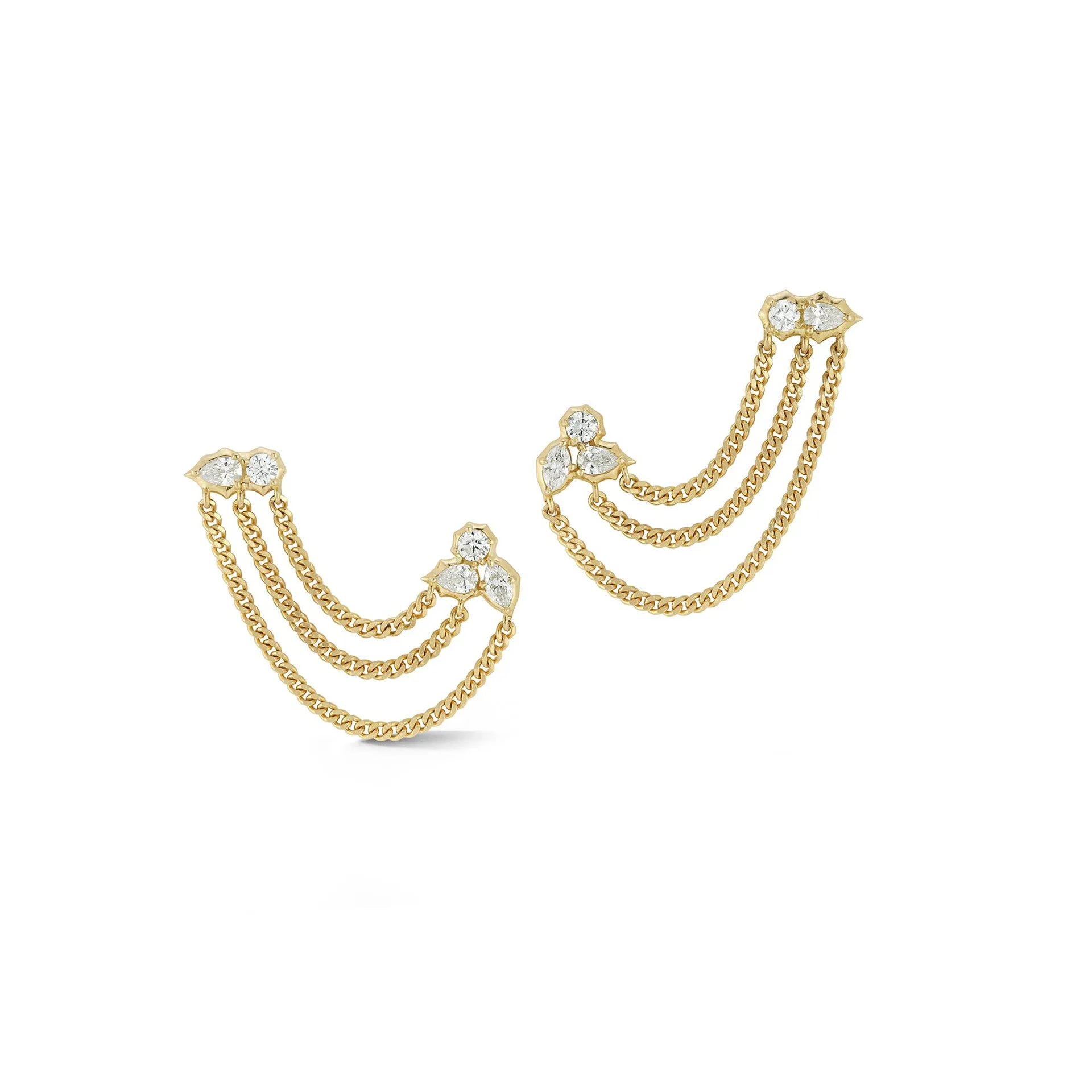 Posey Duo Chain Earrings