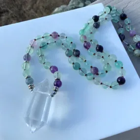 Power Crystal Fluorite - Necklace