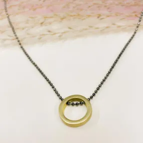 "O" Circle Choker Necklace