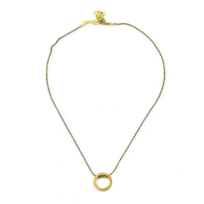 "O" Circle Choker Necklace