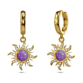 Rapunzel Opal Sun Drop Earrings