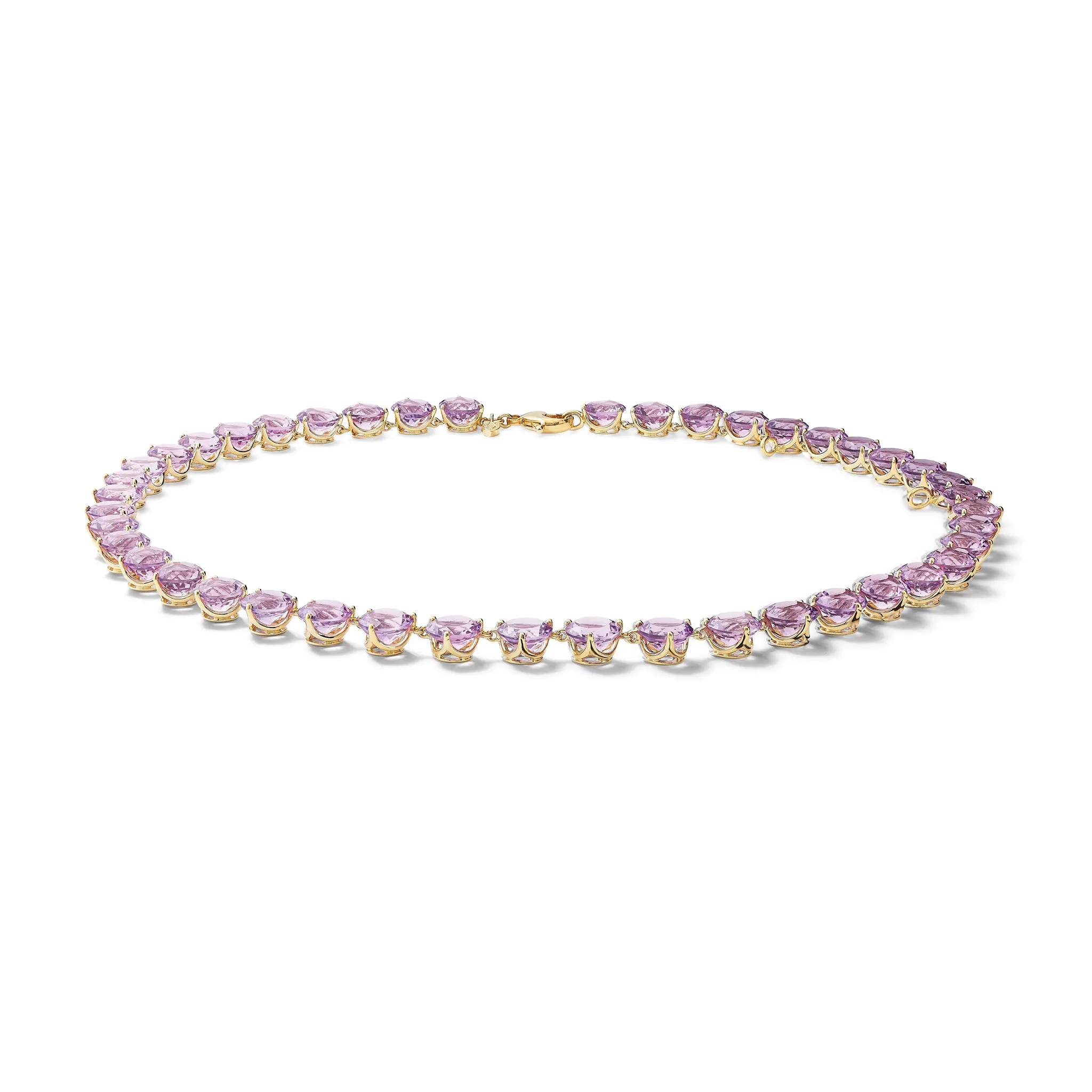 Rivière Necklace Yellow Gold - Amethyst