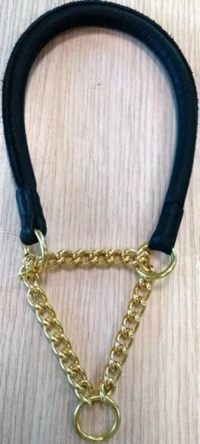 ROUND COLLAR WITH CHAIN BLACK