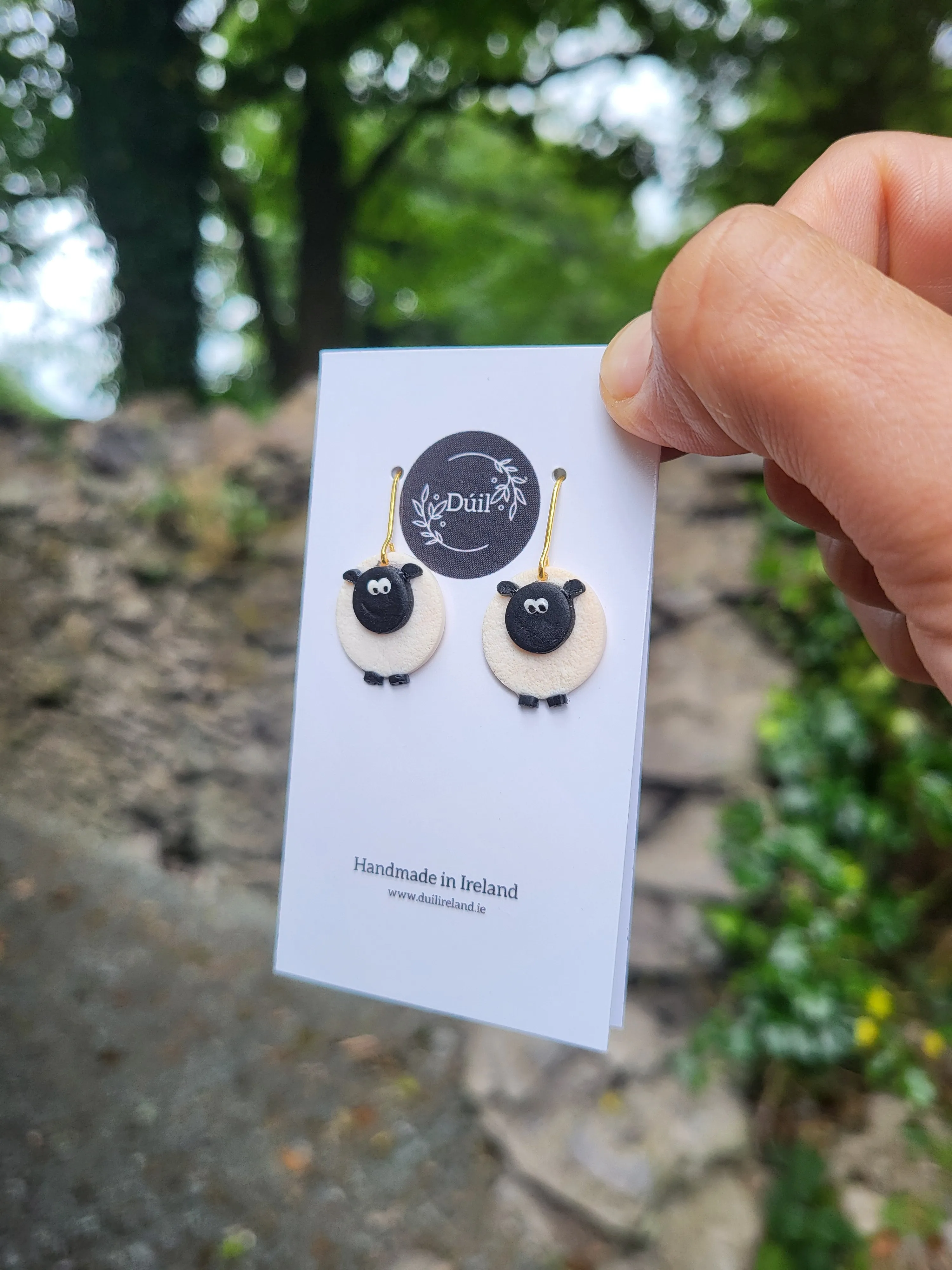 Sheep dangle earrings