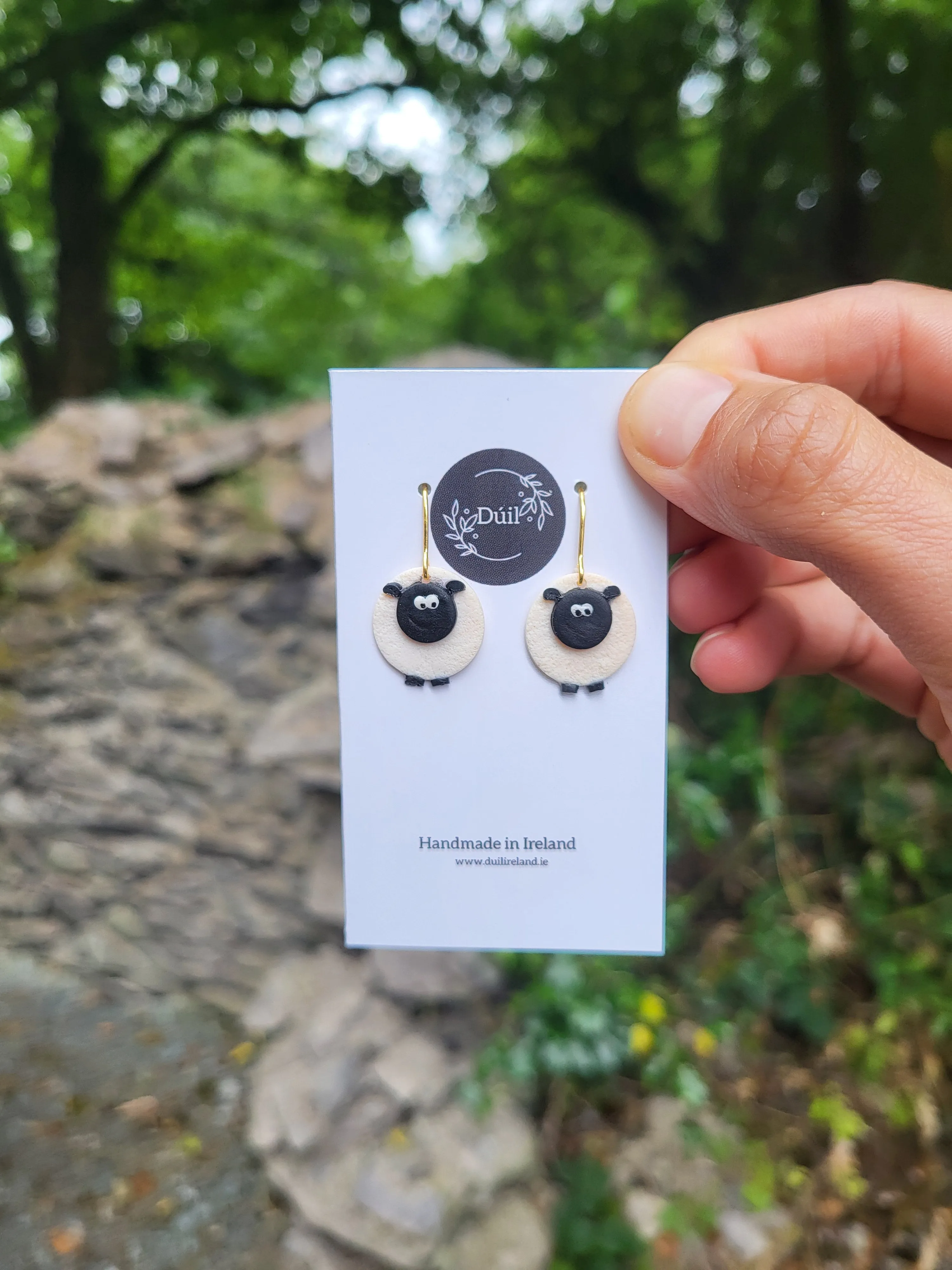 Sheep dangle earrings