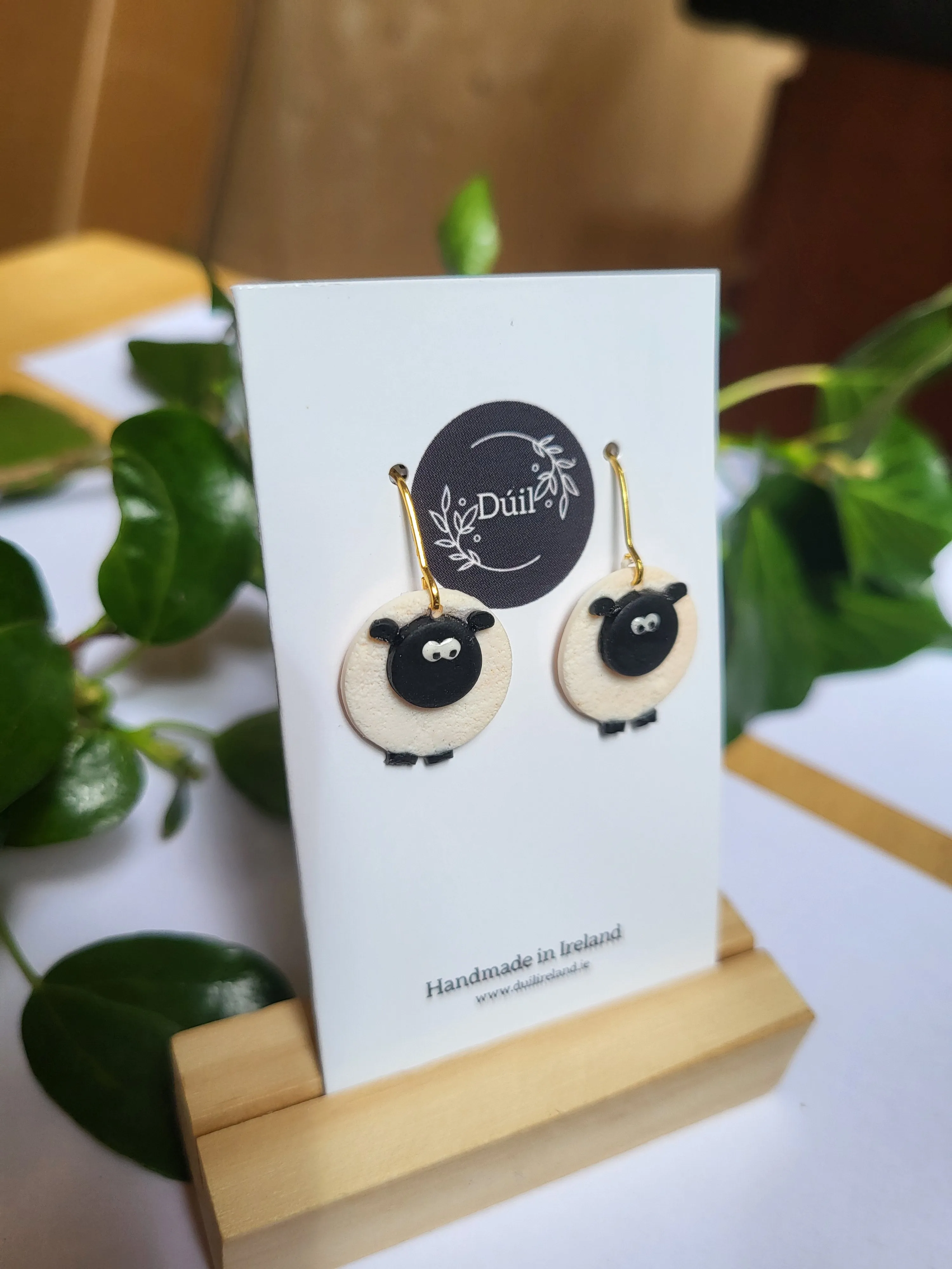 Sheep dangle earrings