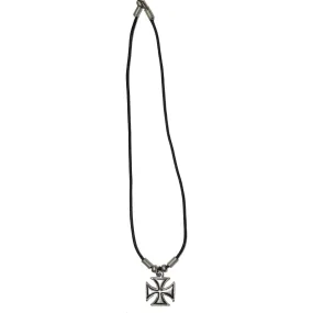 Silver Iron Cross Necklace