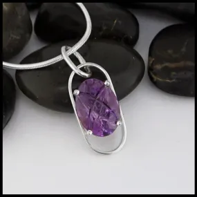 Simple Pendant with Amethyst