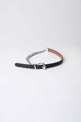 [SIS A] Summer 23 CHAIN LEATHER CHOKER / BLACK