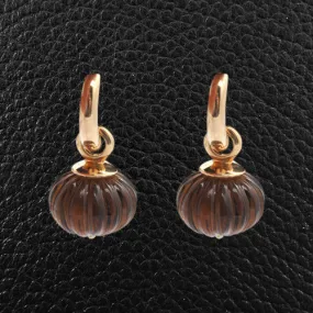 Smokey Topaz Dangle Earrings