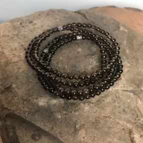 Smoky Quartz Mini Bead Bracelet