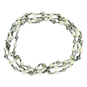 South Sea, Tahitian & Keshi Pearl Necklace