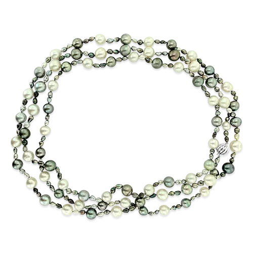 South Sea, Tahitian & Keshi Pearl Necklace