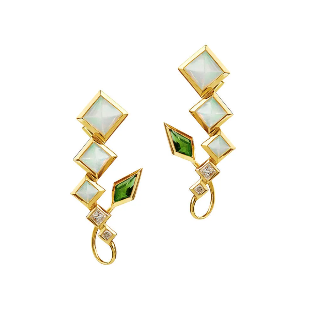 SPECTRUM Arabesque Earrings Green