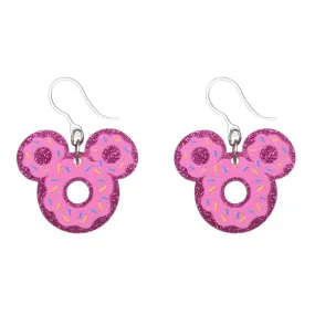 Sprinkle Donut Mouse Dangles Hypoallergenic Earrings for Sensitive Ears Made with Plastic Posts