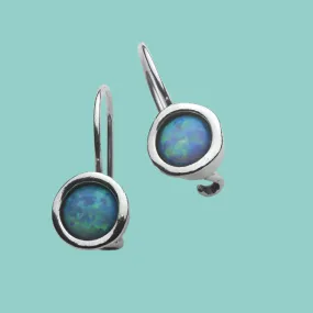 Sterling Silver earrings, opal earrings, opal  earrings for women,  dangle earrings, Bluenoemi