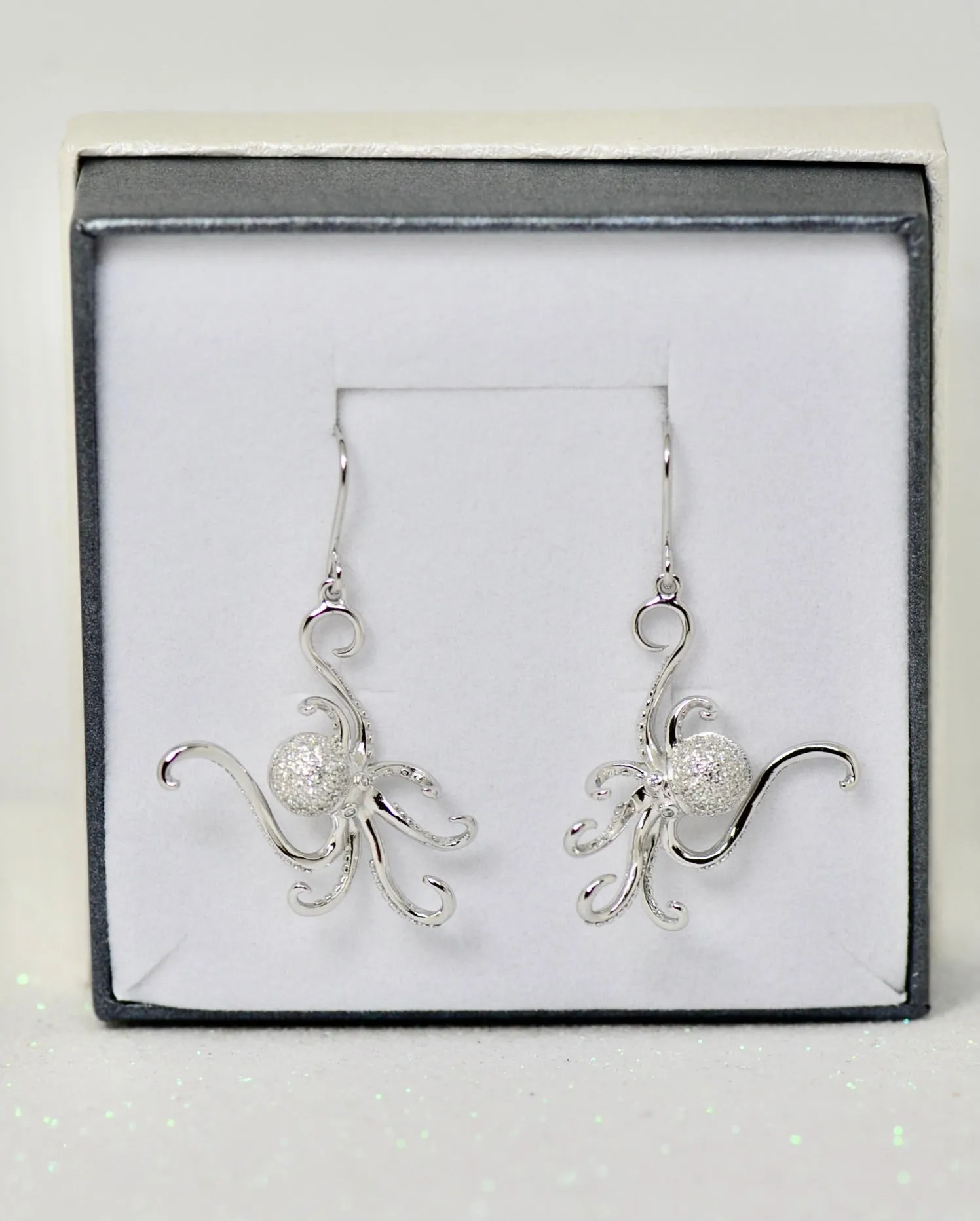 Sterling Silver Octopus Earrings by Alamea