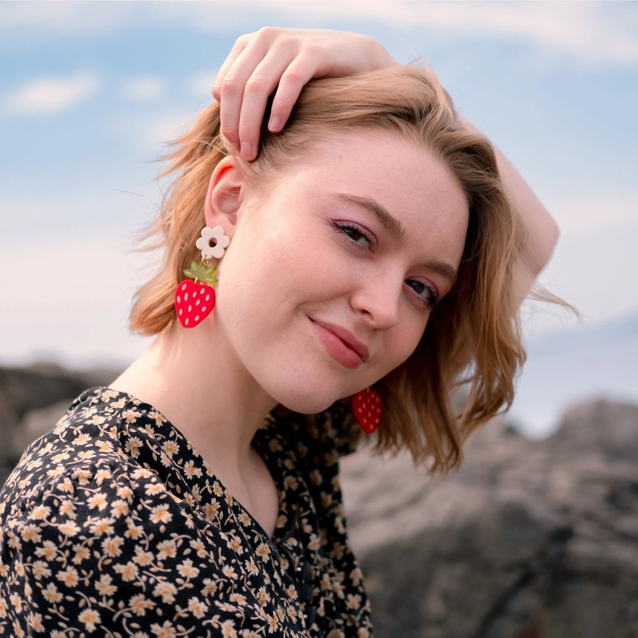 Strawberry Dangle Earrings