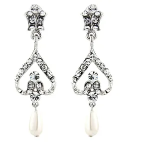 Tamsin Crystal and Pearl Earrings