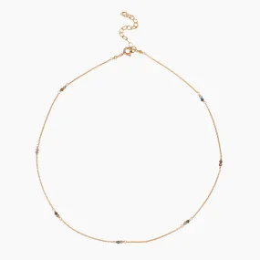 Tourmaline Gemstone Choker 14kt Gold