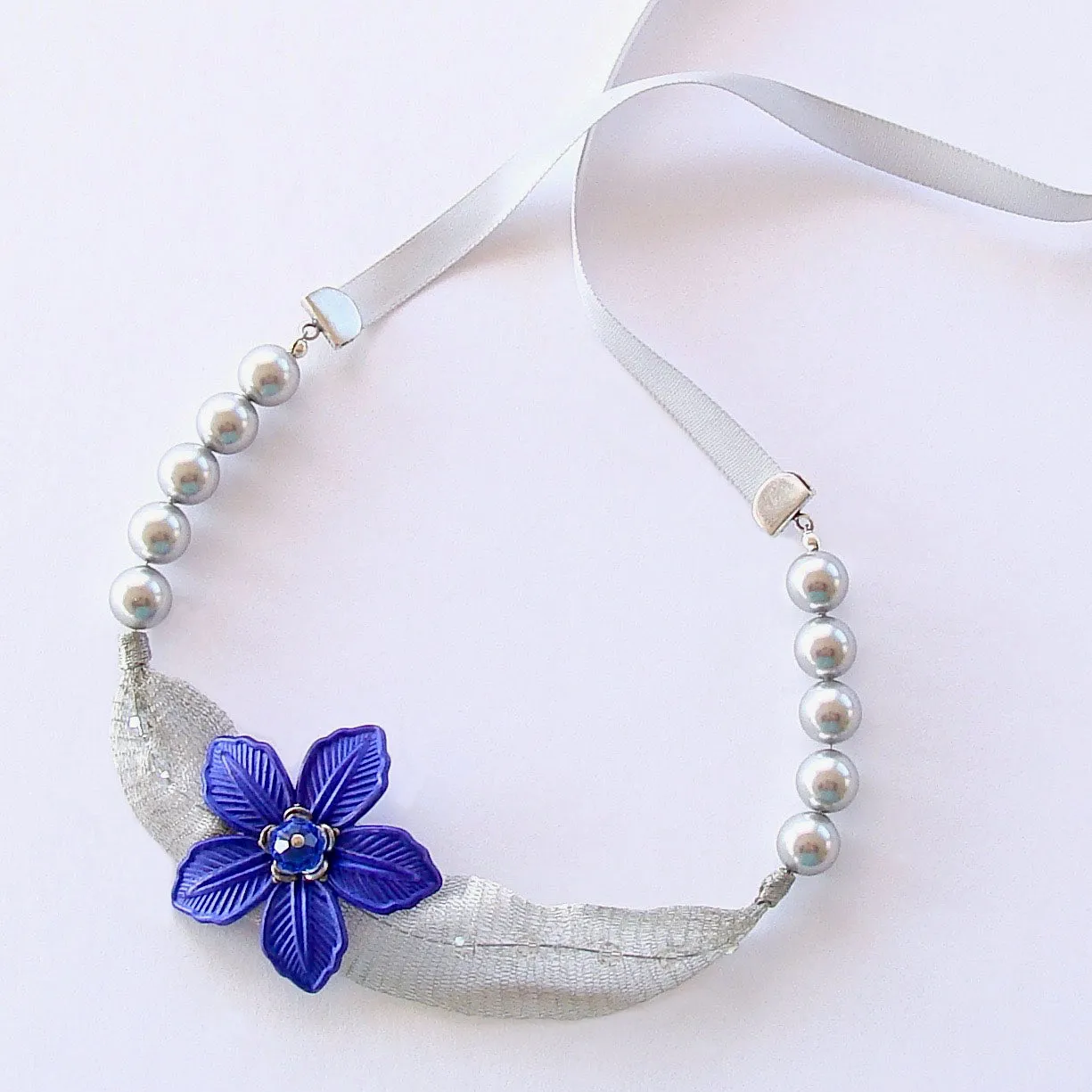 Victoria: Royal Blue Choker Necklace