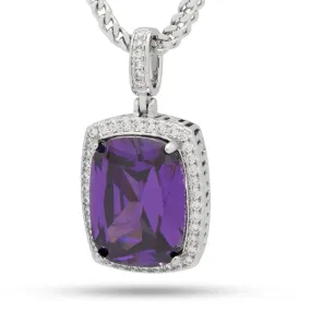 White Gold Amethyst Crown Julz Necklace