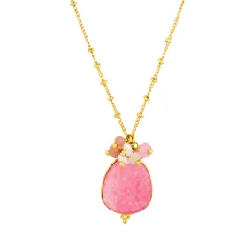 Willow Pink Jade Necklace